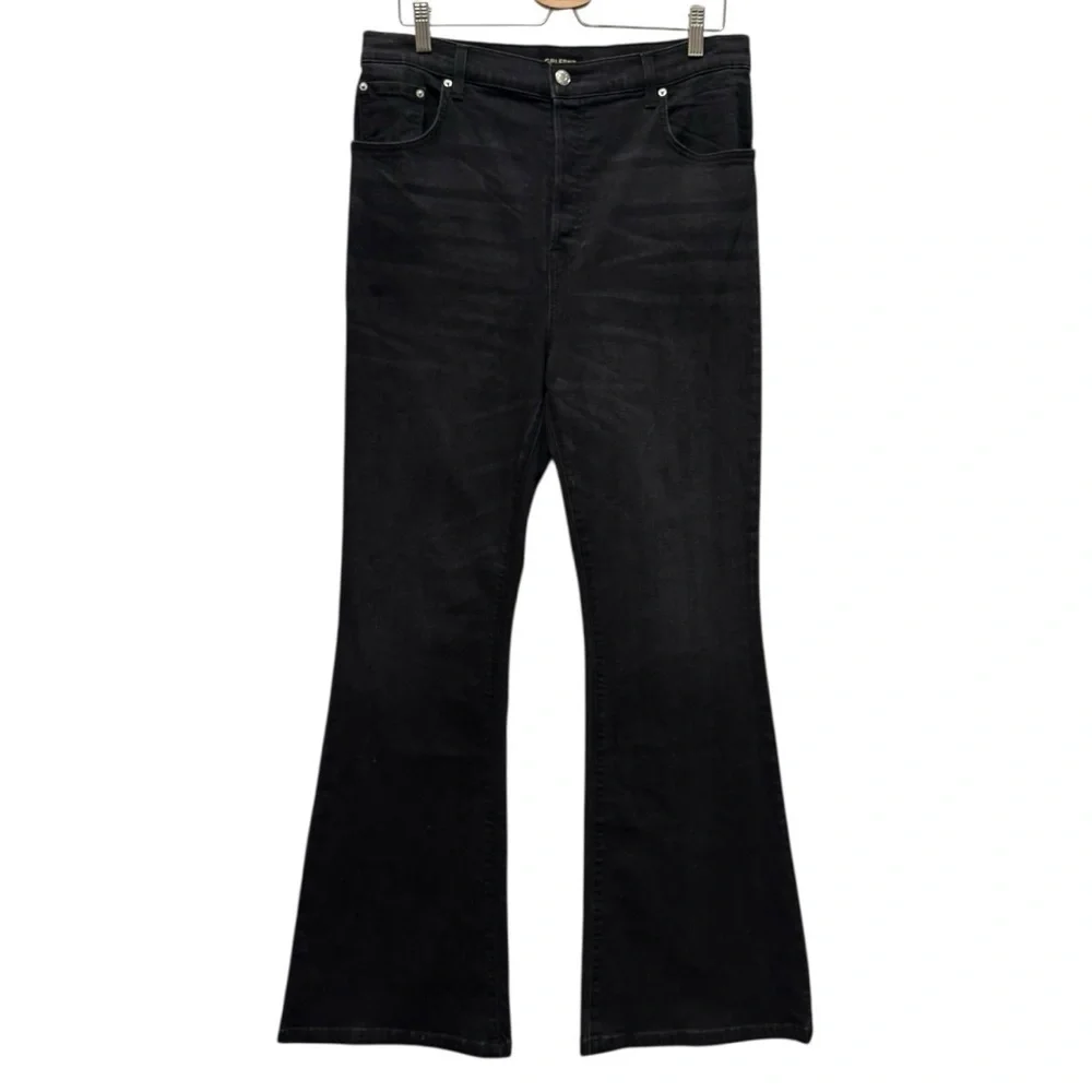 NEW GRLFRND Rayssa High Rise Super Flare Jeans Size 31 - Picture 4 of 13